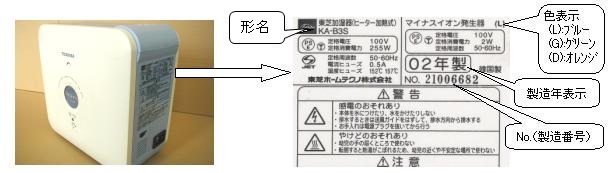 対象製品の画像